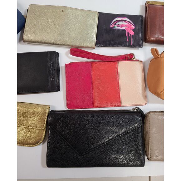 12 PC Designer Wallet Lot: Marc Jacobs, Juicy Couture, Coach, Kate Spade, Fossil - Picture 3 of 15